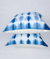 Pillow Cover - Blue Ice Shibori